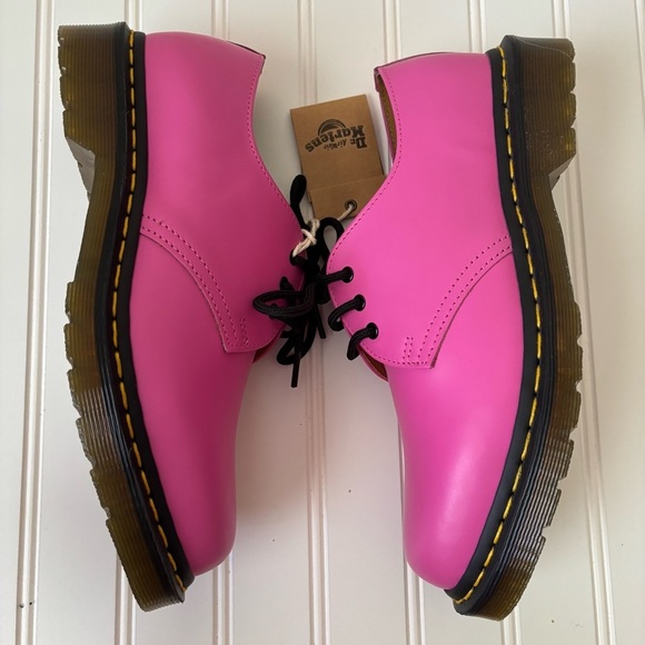 Dr. Martens | Women's 1461 Smooth Leather Oxford Shoes Size US 8 Thrift Pink - Picture 4 of 11